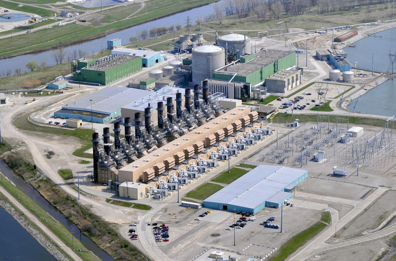 Midland Nuclear Power Plant (Cancelled) - 2022 Photo Of Existing Gas Plant On Site Of Planned Nuclear (newer photo)